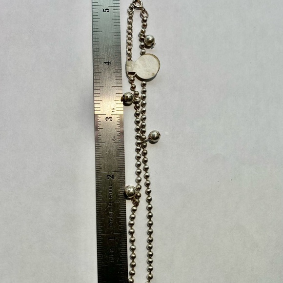 Sterling silver ankle bracelet adjustable gypsy ball chain - Picture 6 of 6